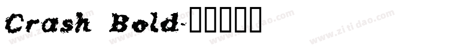 Crash Bold字体转换